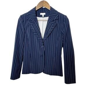 KOOKAI Navy Pinstripe Blazer Women’s Size 38 Workwear Business Classic